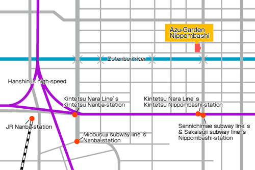 The surrounding map